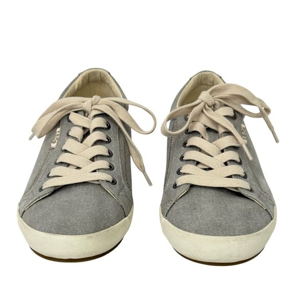 Taos Women's Star Sneakers Grey Wash Canvas Lace Up Casual Size US 9.5 - Picture 2 of 11
